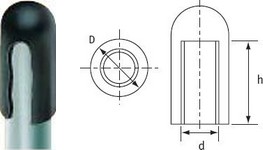 Chapeau de terminaison jusqu'à +180°C