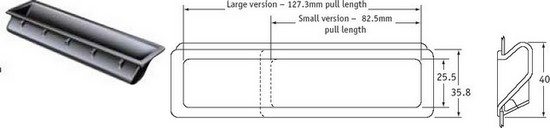 Glisse-mains plate retirable