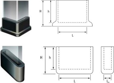 Gaines de profilés angulaires et plates