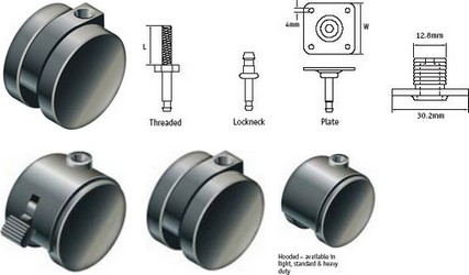 Rouleau double pour la charge légère (30 mm, 40 mm)